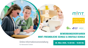 26.03.2026 - Online-Informationsveranstaltung zur Bewerbung 26.03.2026 - Online-Informationsveranstaltung zur Bewerbung